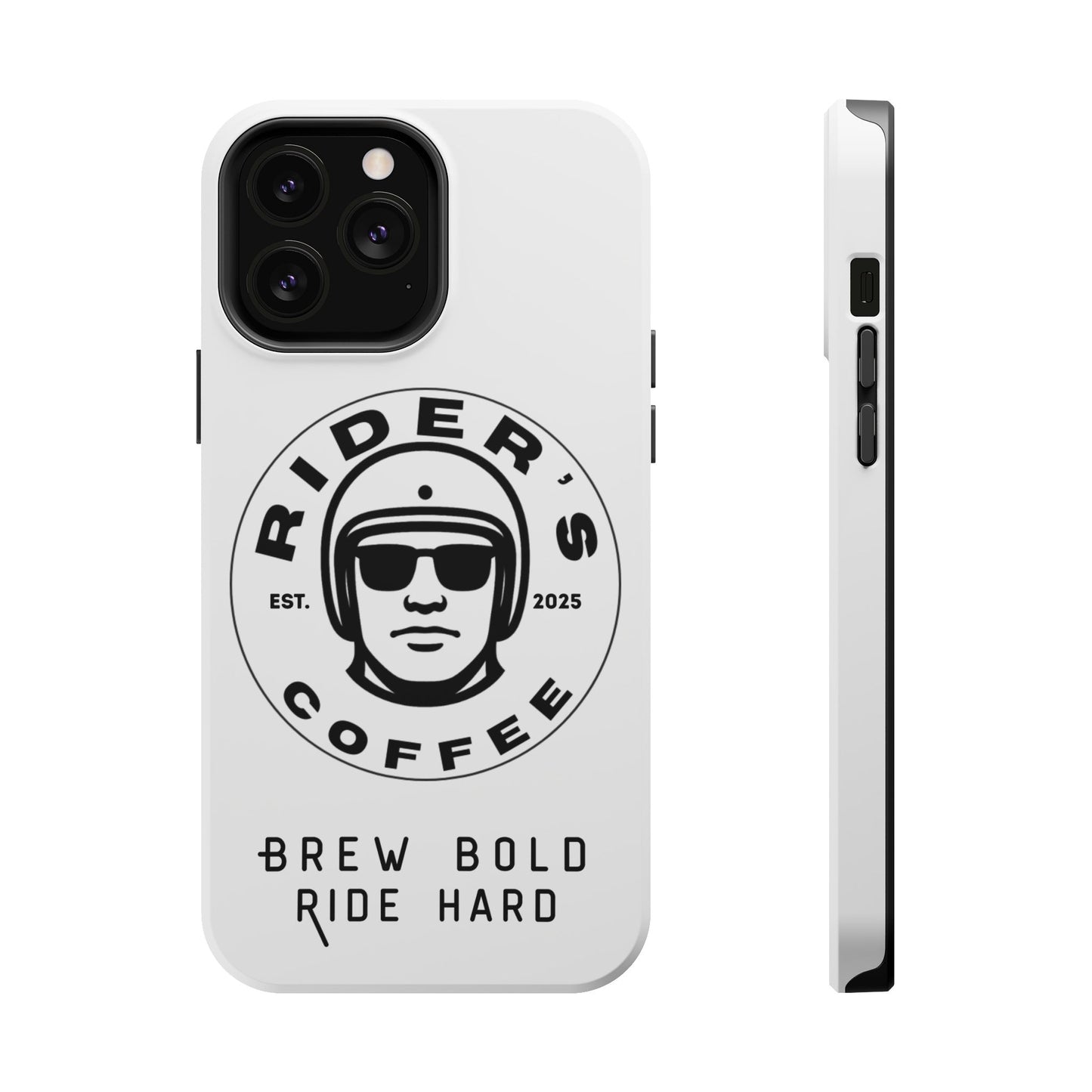Rider’s Coffee iPhone Case - Alpine White