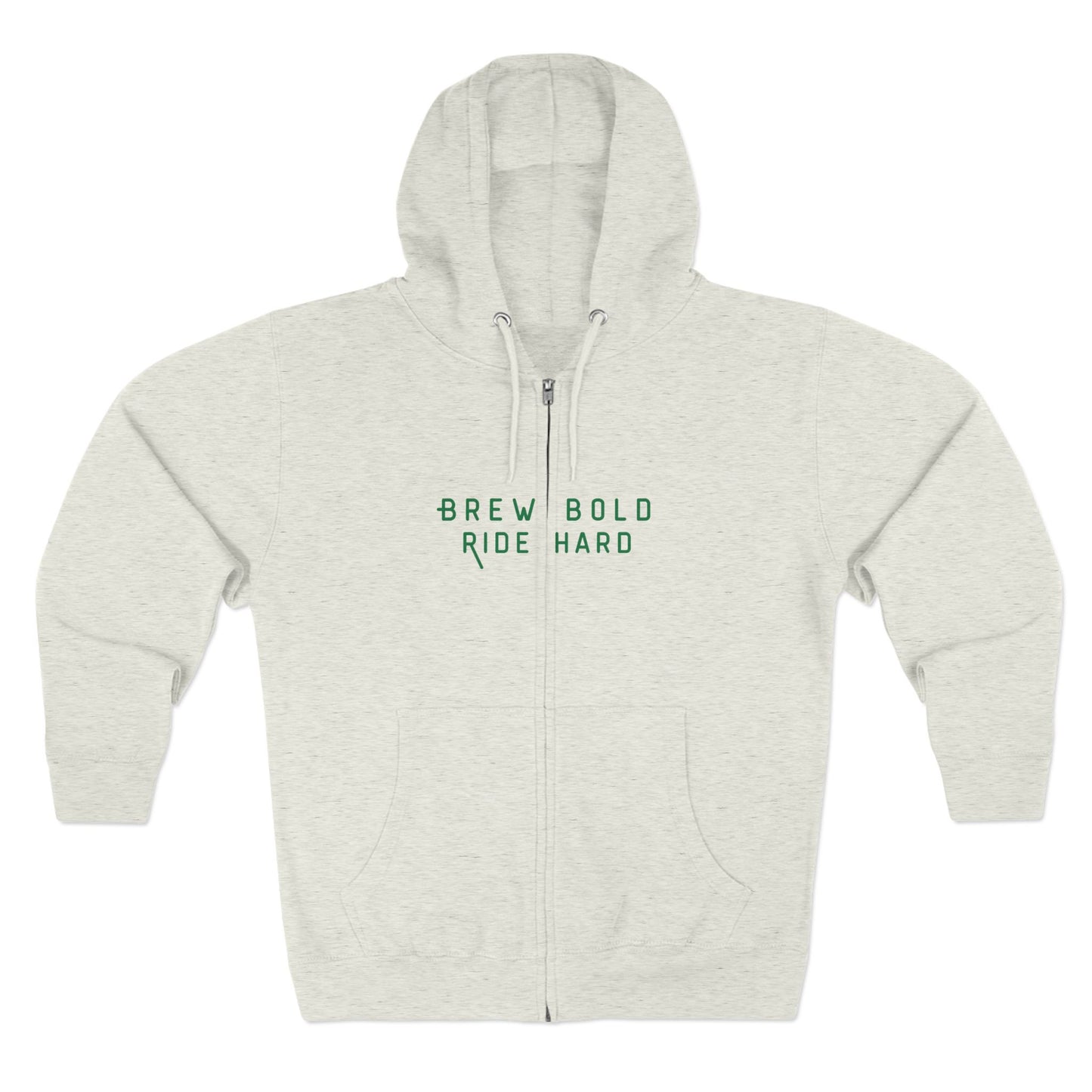 Brew Bold / Ride Hard – Zip Hoodie