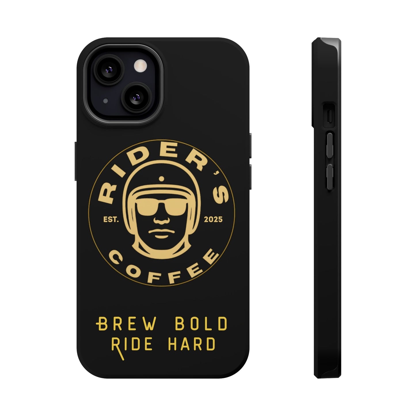 Rider’s Coffee iPhone Case- Gold Edition