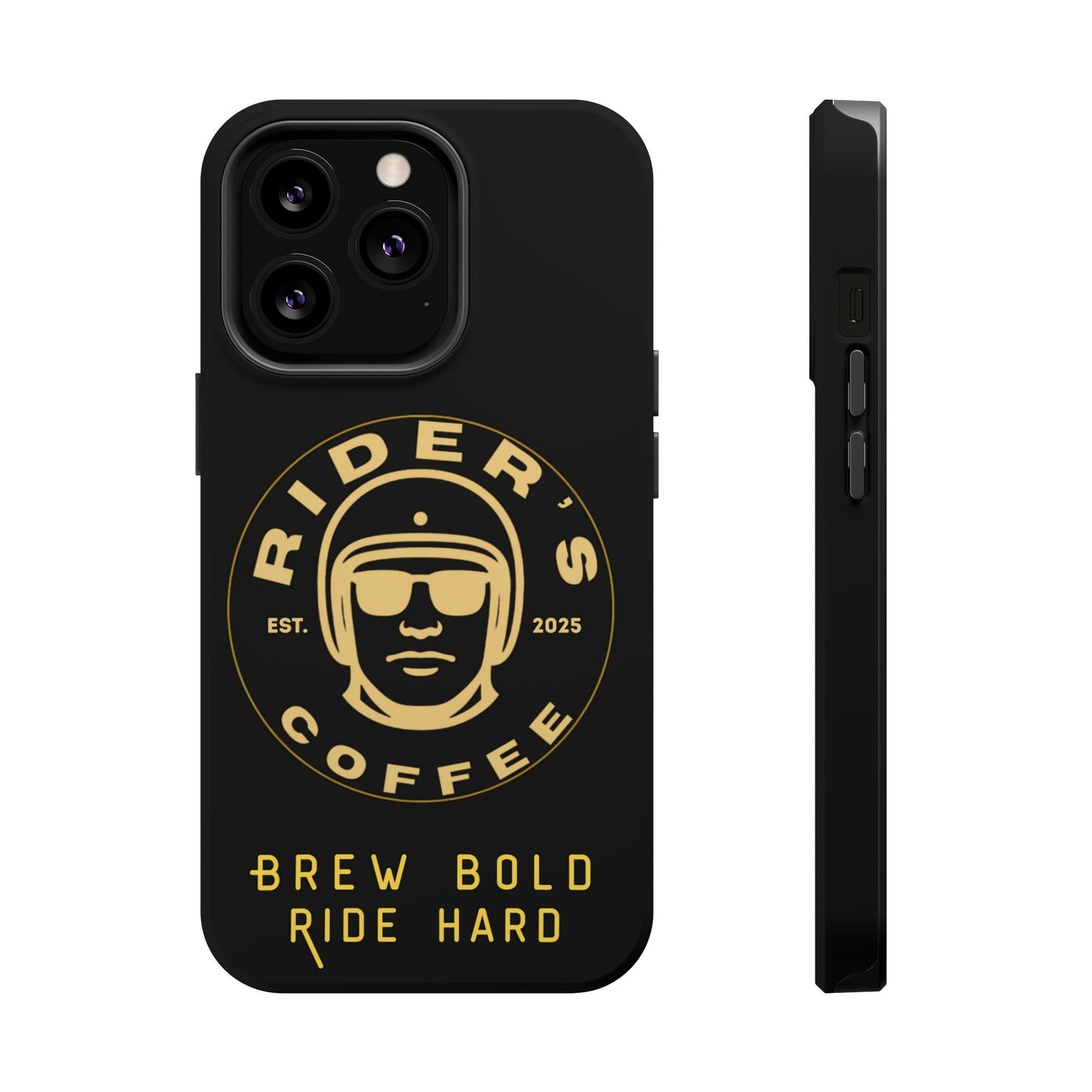 Rider’s Coffee iPhone Case- Gold Edition
