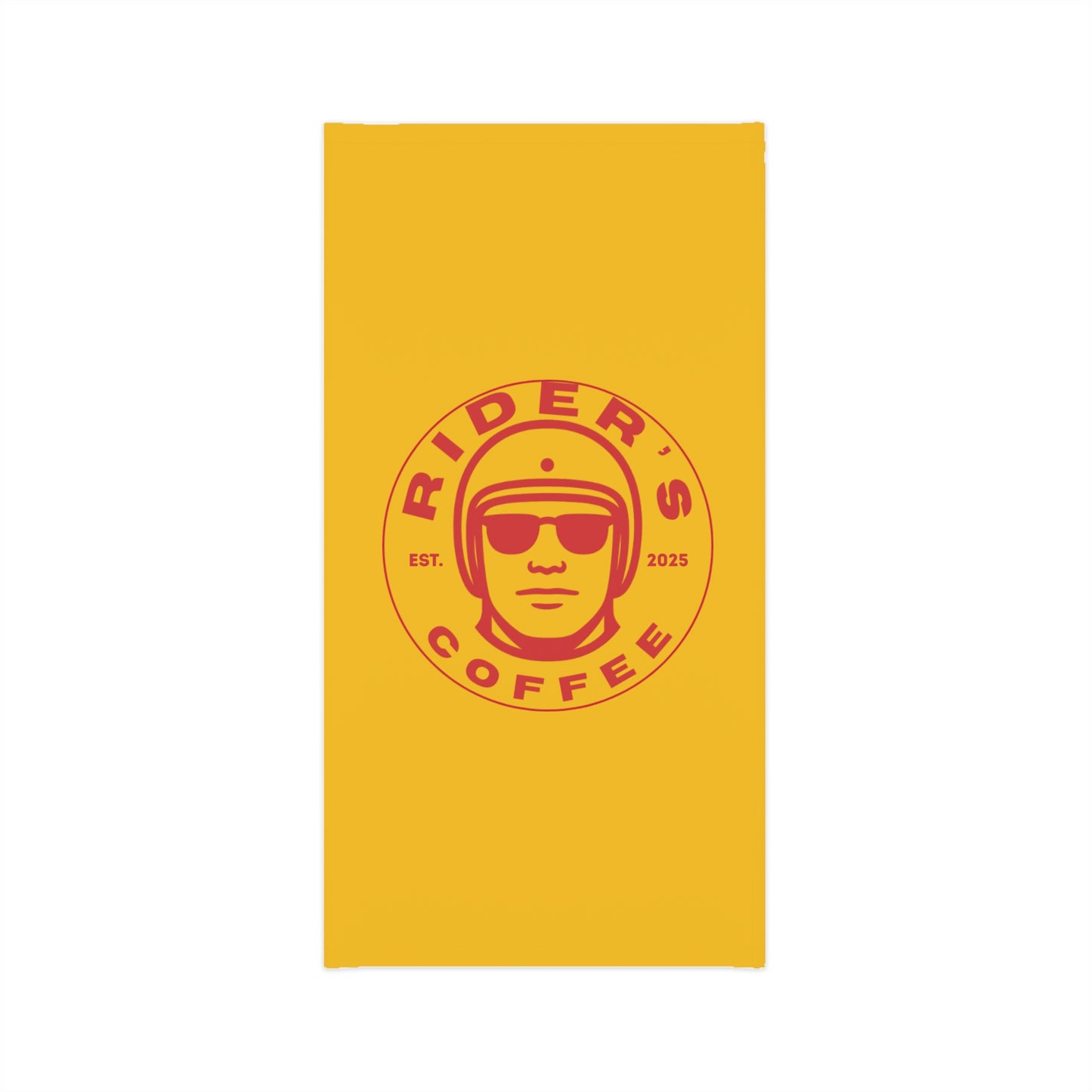 Rider's Coffee Neck Gaiter - Red & Yellow