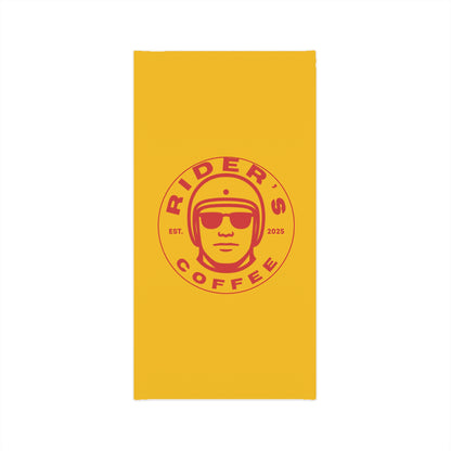 Rider's Coffee Neck Gaiter - Red & Yellow