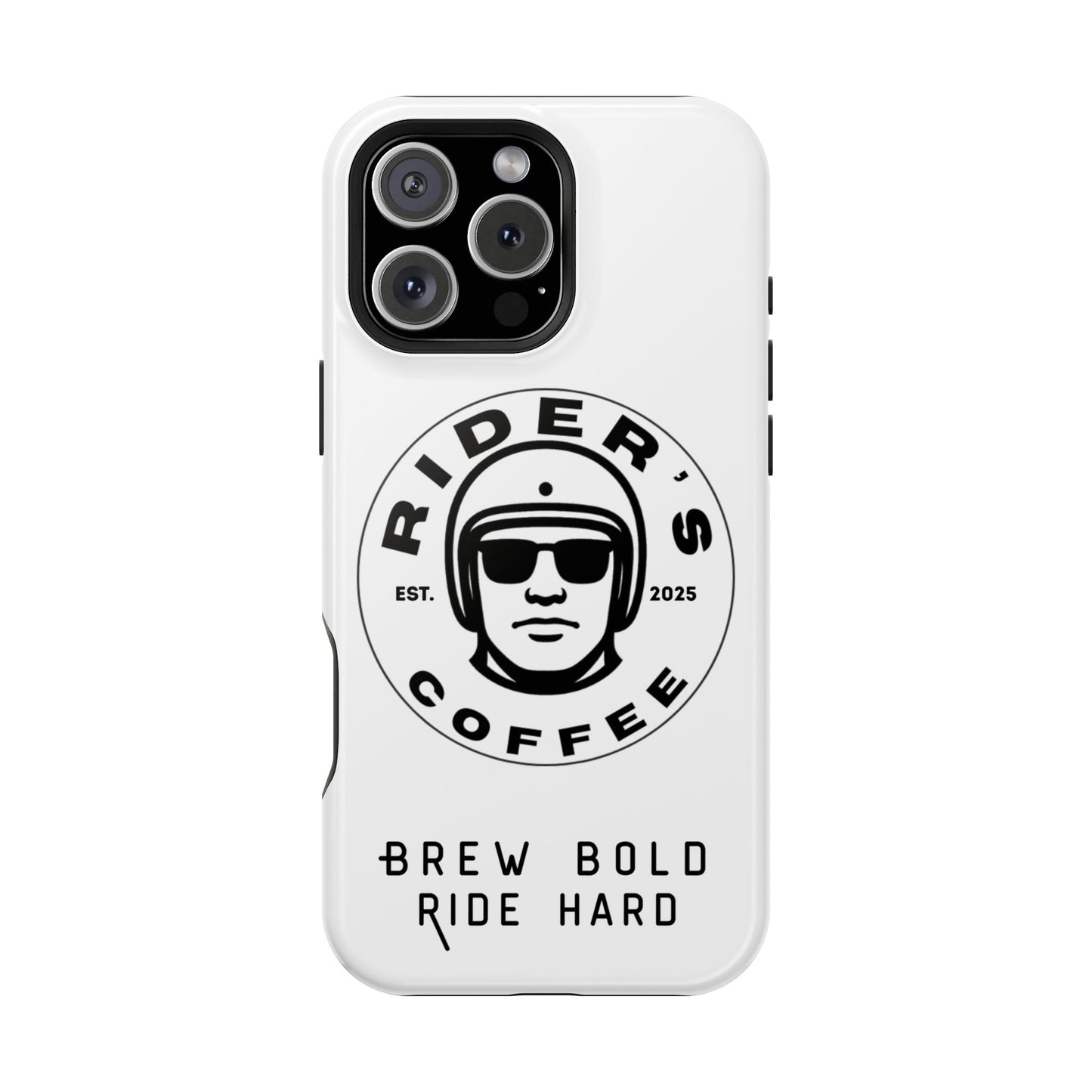 Rider’s Coffee iPhone Case - Alpine White