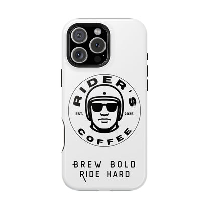 Rider’s Coffee iPhone Case - Alpine White