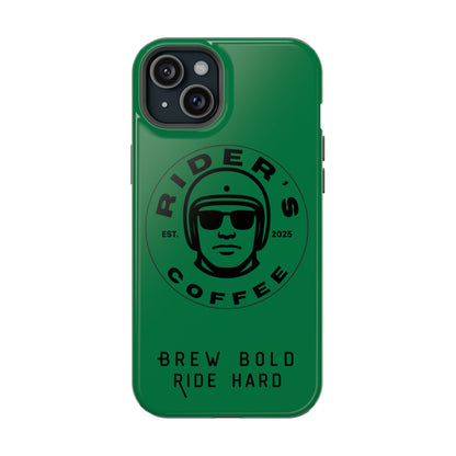 Rider’s Coffee iPhone Case- Moss Green