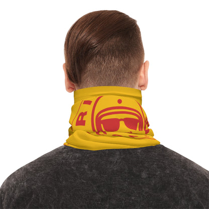 Rider's Coffee Neck Gaiter - Red & Yellow