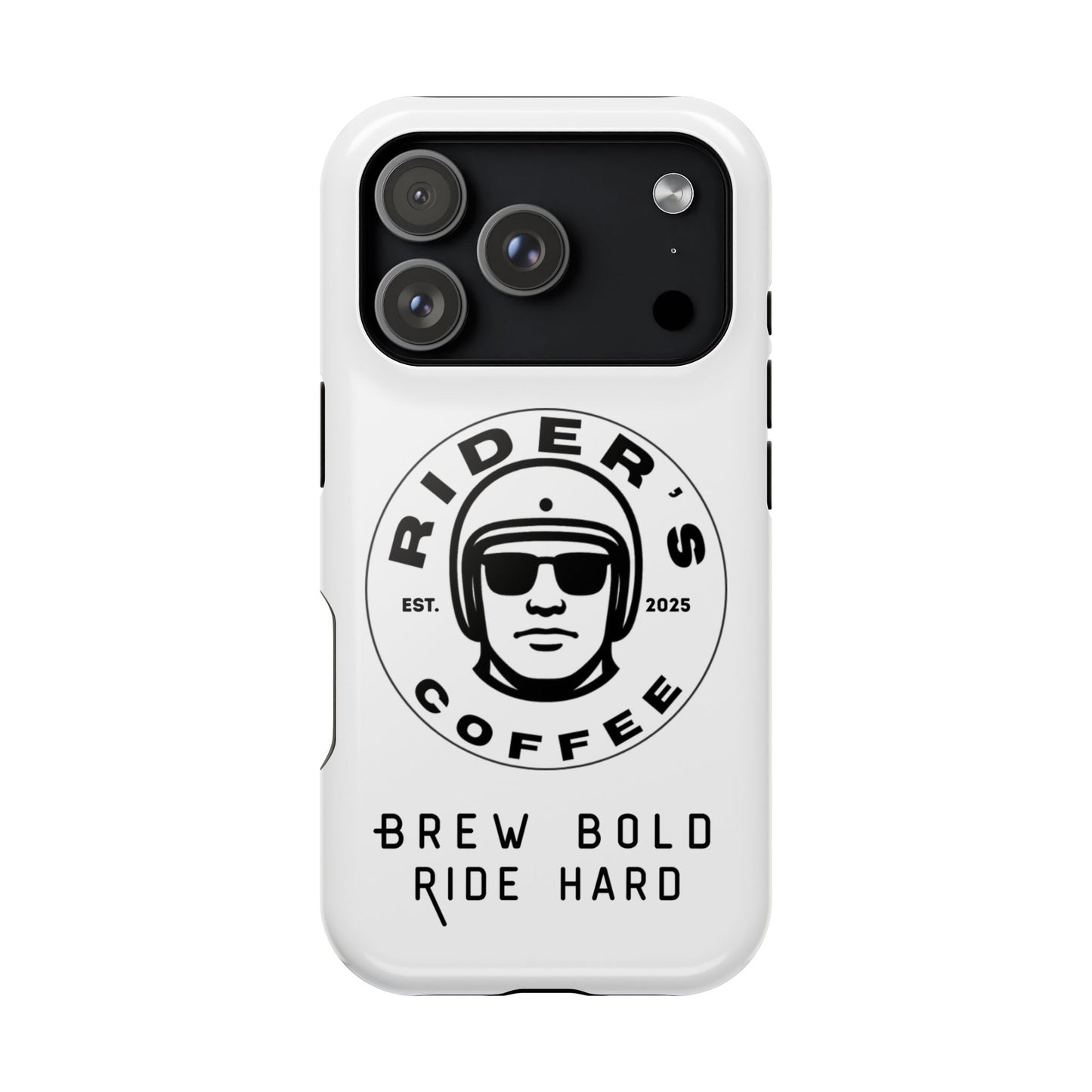Rider’s Coffee iPhone Case - Alpine White