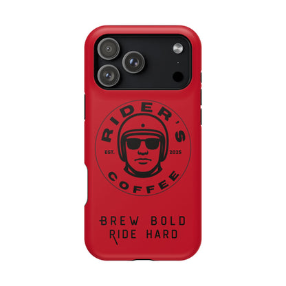 Rider’s Coffee iPhone Case - Deep Red