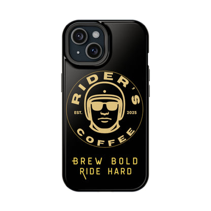 Rider’s Coffee iPhone Case- Gold Edition