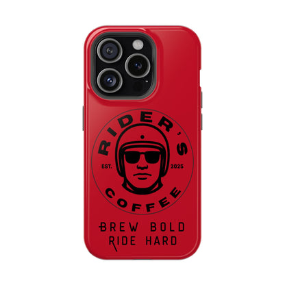 Rider’s Coffee iPhone Case - Deep Red