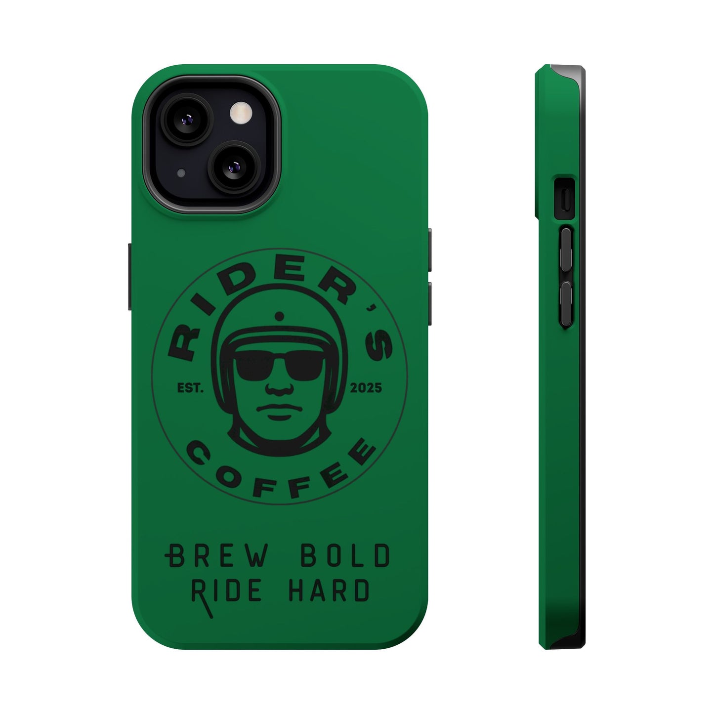 Rider’s Coffee iPhone Case- Moss Green