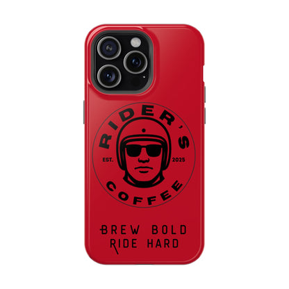 Rider’s Coffee iPhone Case - Deep Red