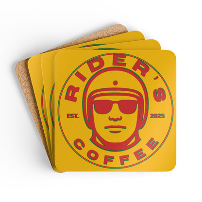 Cork Coaster Set — Psych Rider's Coasters (Set of 4)