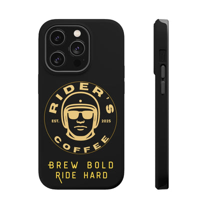 Rider’s Coffee iPhone Case- Gold Edition
