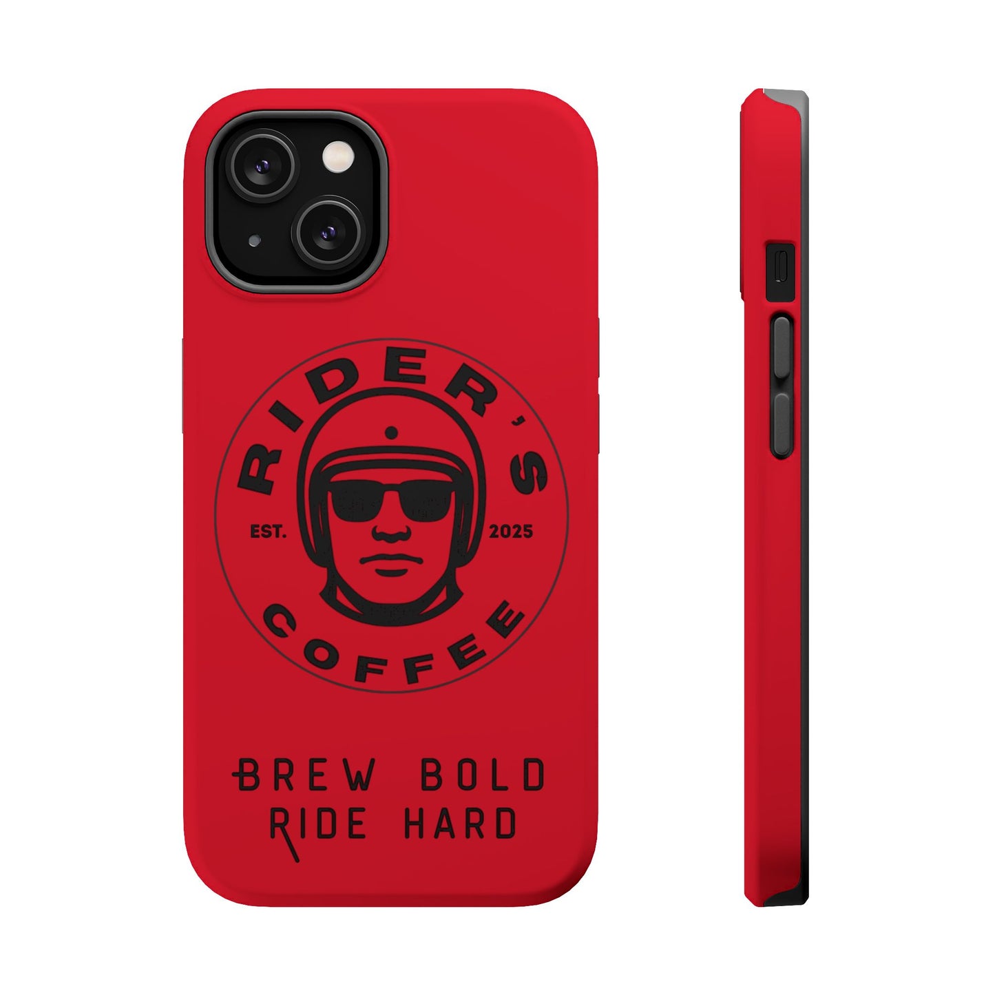 Rider’s Coffee iPhone Case - Deep Red