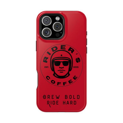 Rider’s Coffee iPhone Case - Deep Red