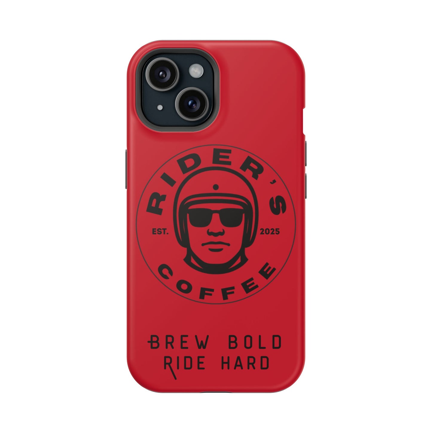 Rider’s Coffee iPhone Case - Deep Red