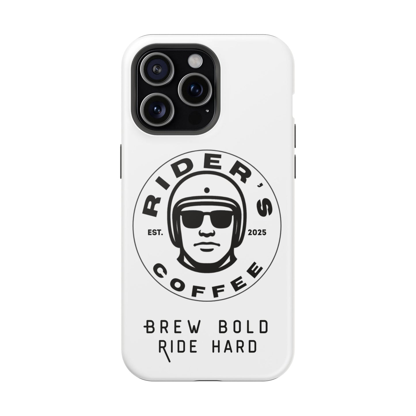 Rider’s Coffee iPhone Case - Alpine White