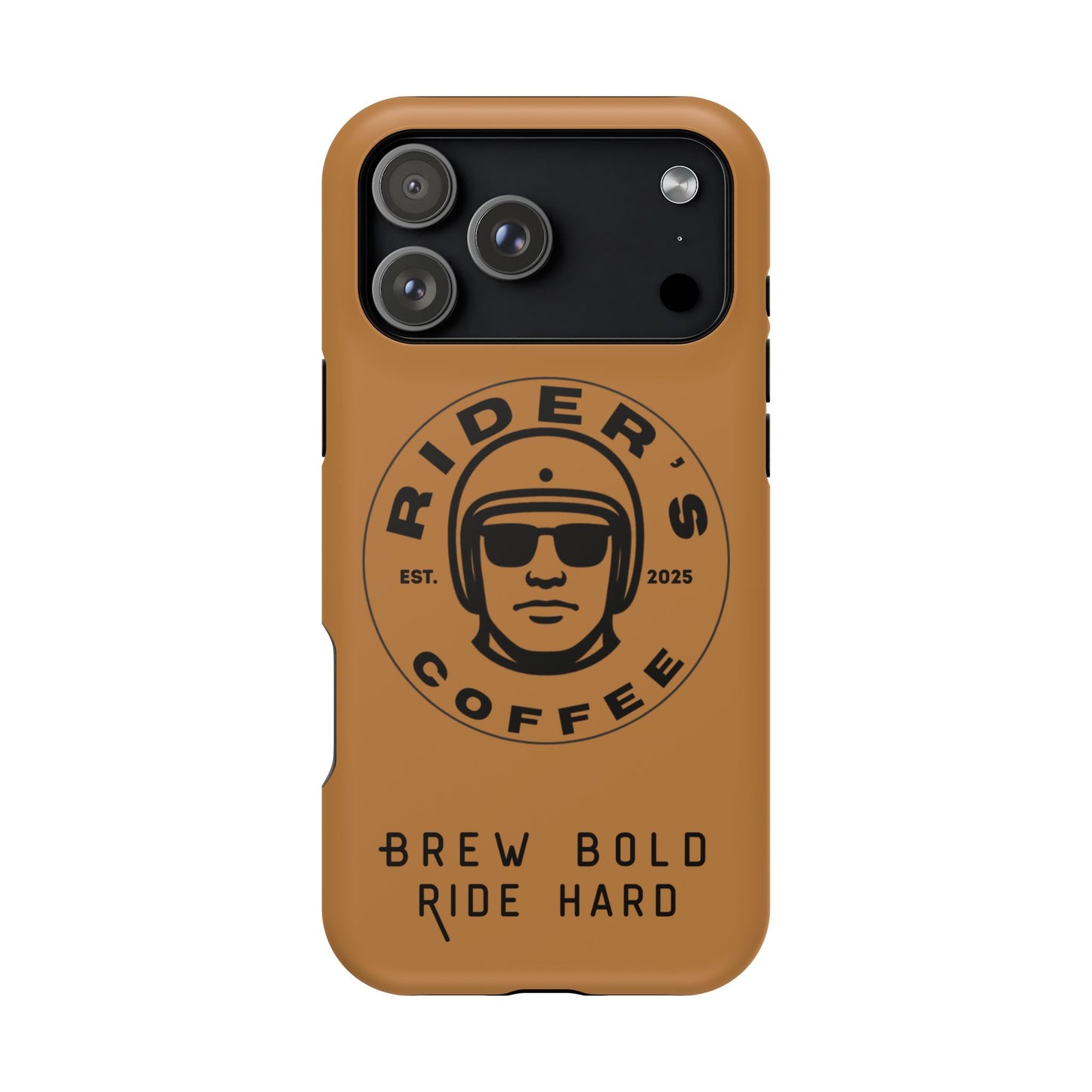 Rider’s Coffee iPhone Case - Antique Lether Brown