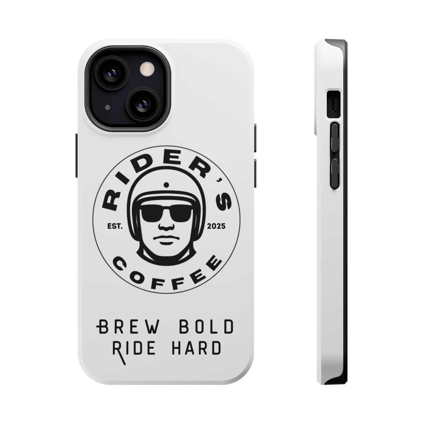 Rider’s Coffee iPhone Case - Alpine White