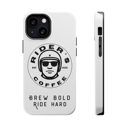 Rider’s Coffee iPhone Case - Alpine White