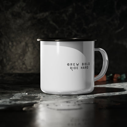 Rider's Coffee Enamel Camp Cup