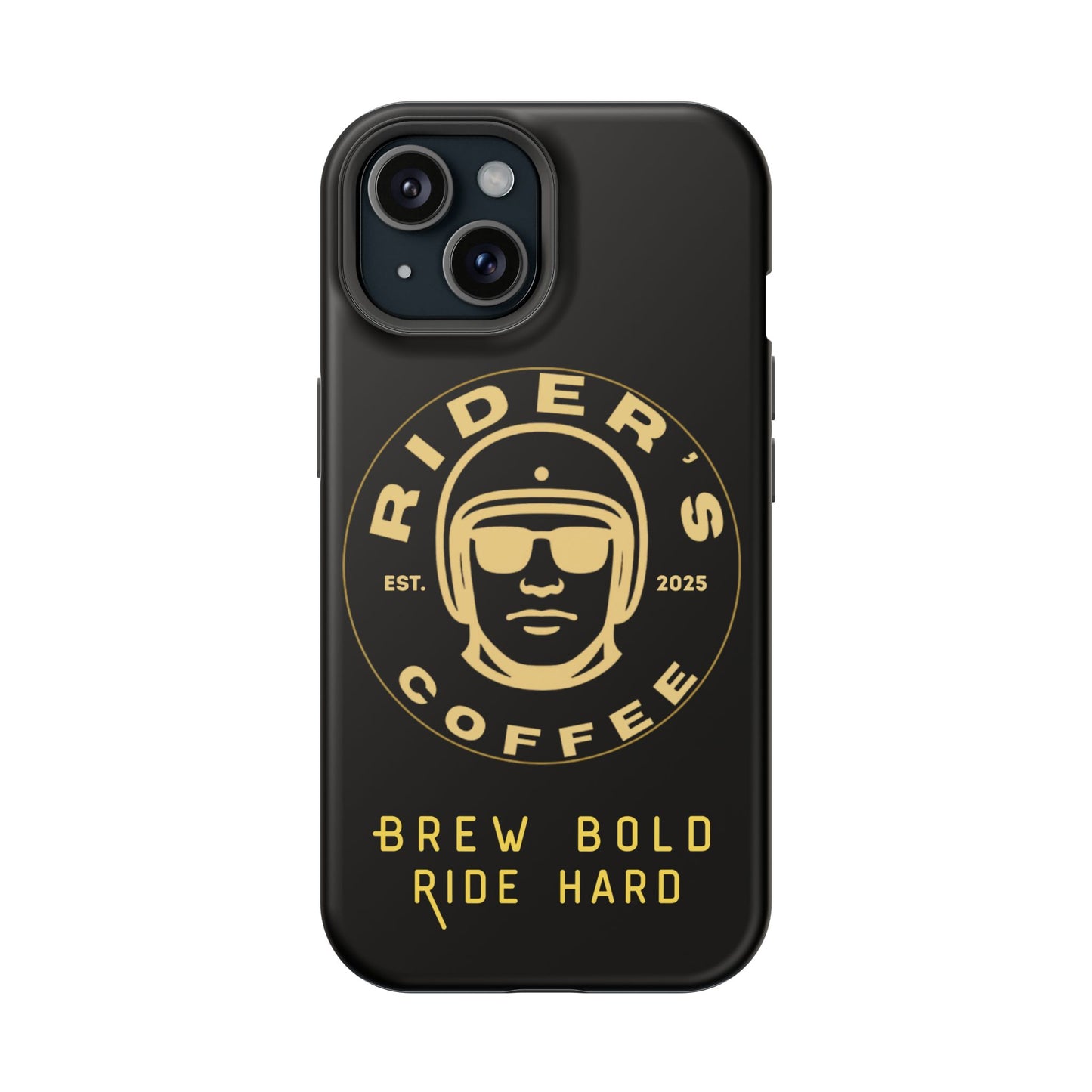 Rider’s Coffee iPhone Case- Gold Edition