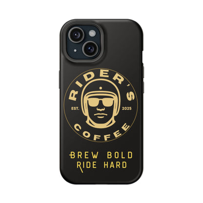Rider’s Coffee iPhone Case- Gold Edition
