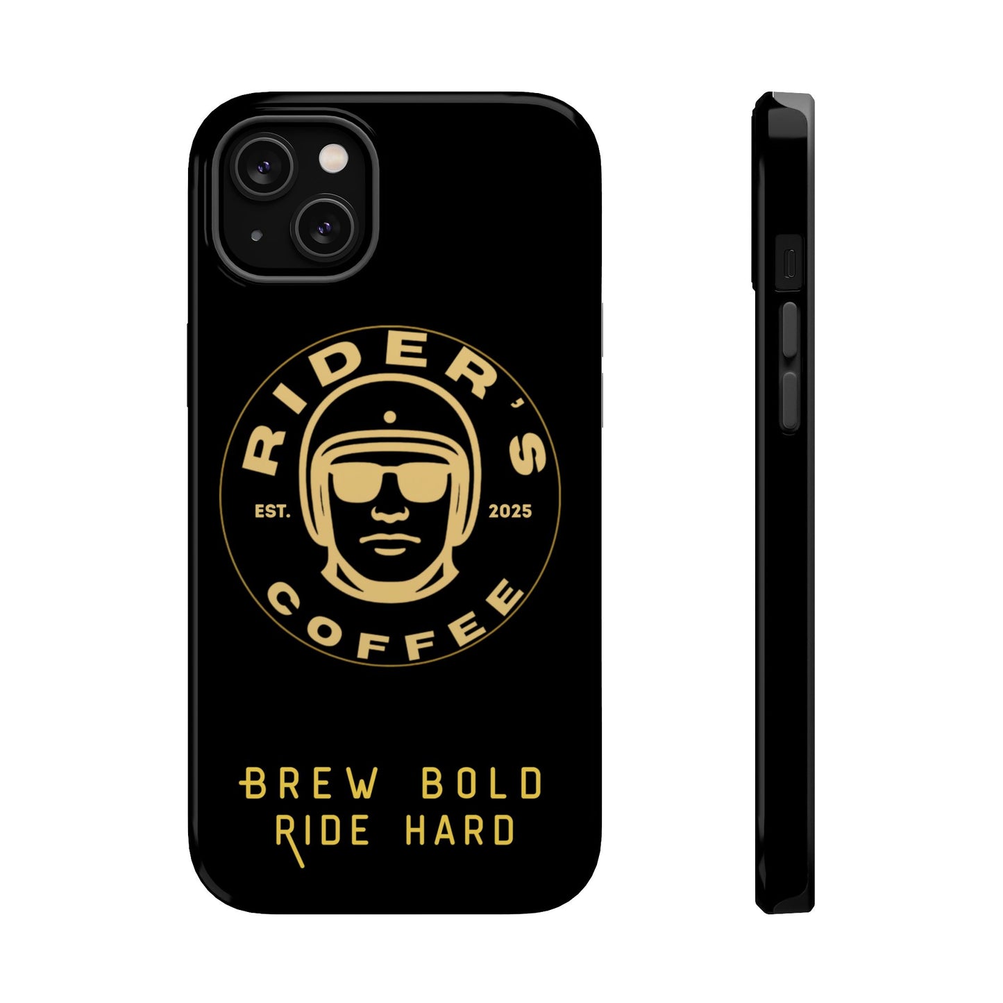 Rider’s Coffee iPhone Case- Gold Edition