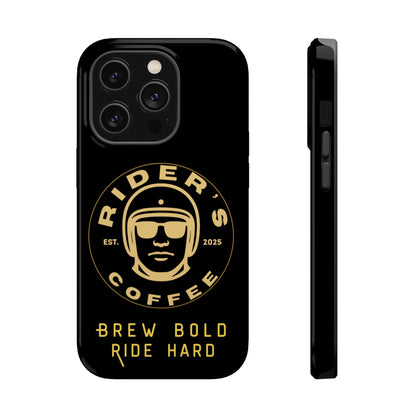 Rider’s Coffee iPhone Case- Gold Edition