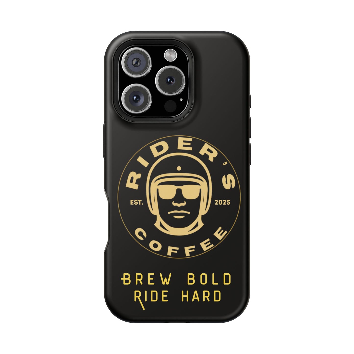 Rider’s Coffee iPhone Case- Gold Edition