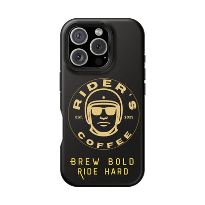 Rider’s Coffee iPhone Case- Gold Edition