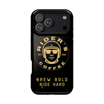 Rider’s Coffee iPhone Case- Gold Edition
