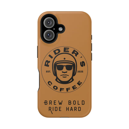 Rider’s Coffee iPhone Case - Antique Lether Brown