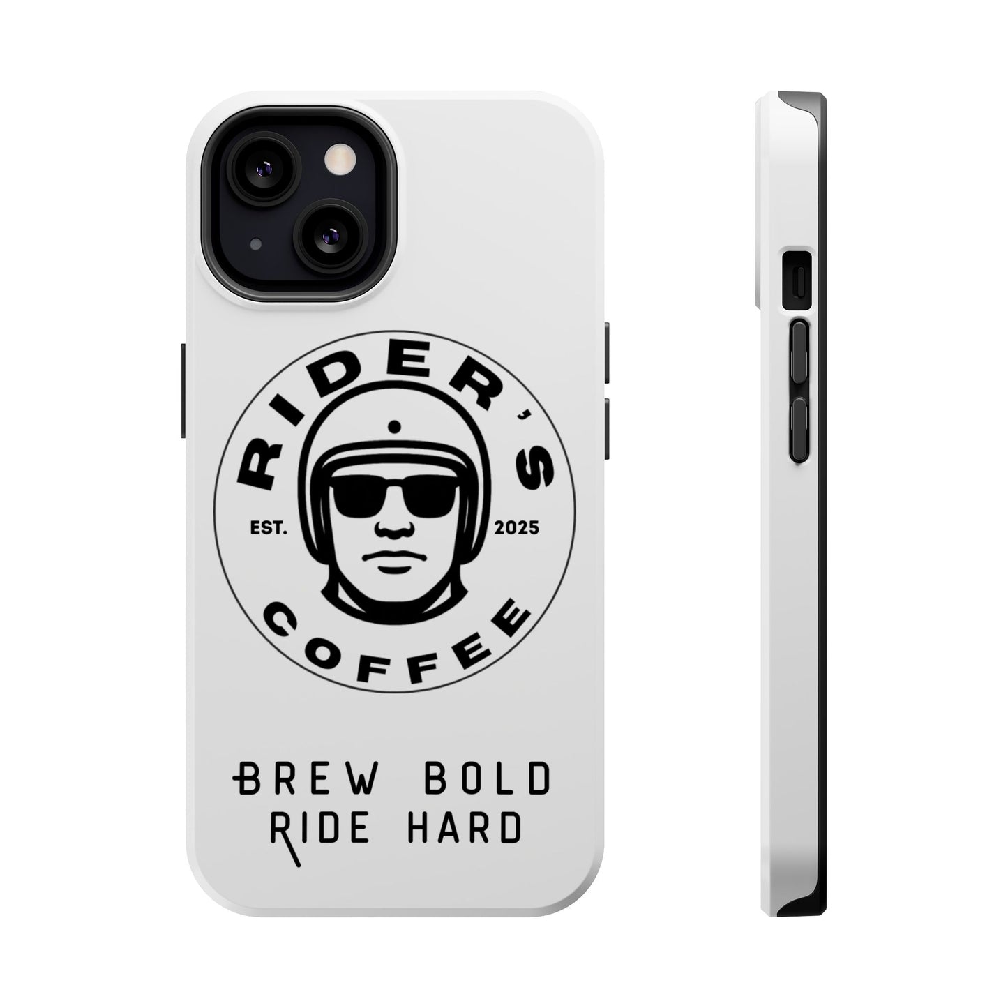 Rider’s Coffee iPhone Case - Alpine White