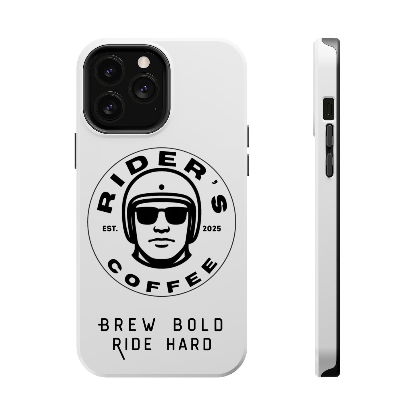 Rider’s Coffee iPhone Case - Alpine White