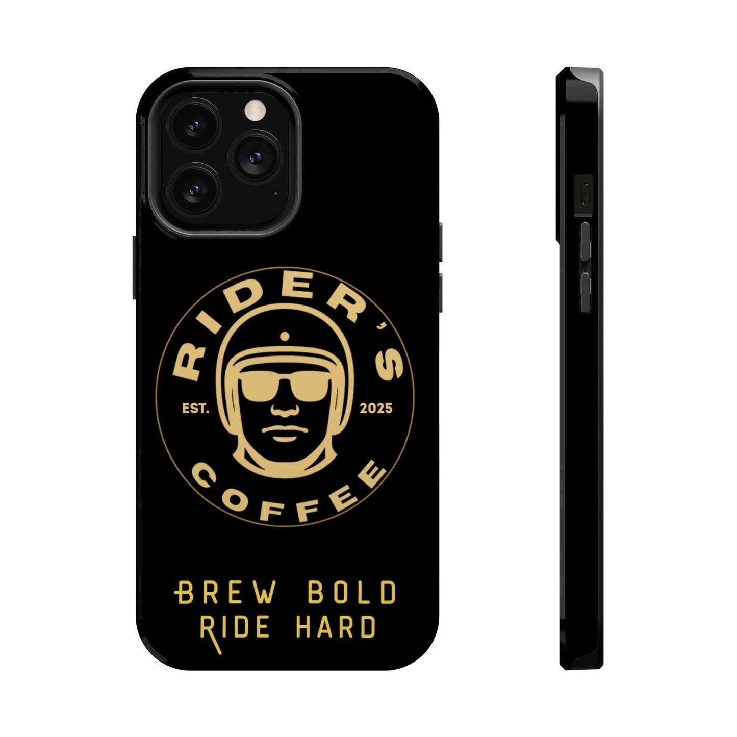 Rider’s Coffee iPhone Case- Gold Edition