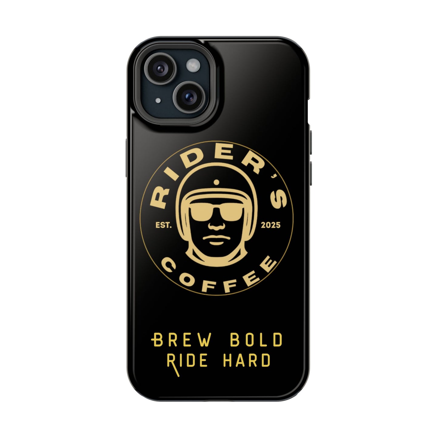 Rider’s Coffee iPhone Case- Gold Edition