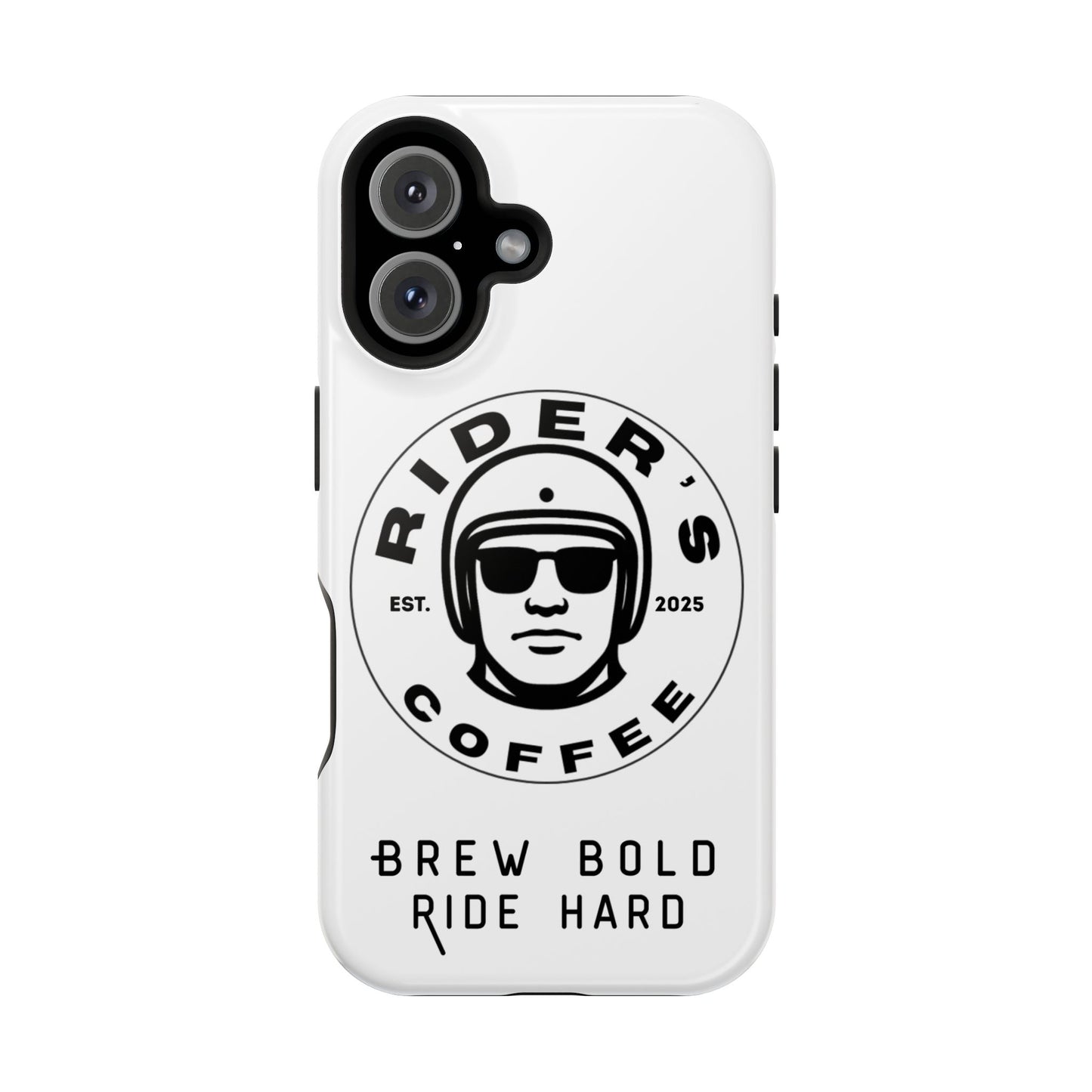 Rider’s Coffee iPhone Case - Alpine White