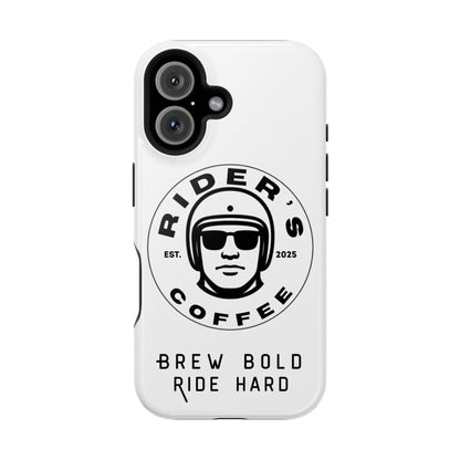 Rider’s Coffee iPhone Case - Alpine White