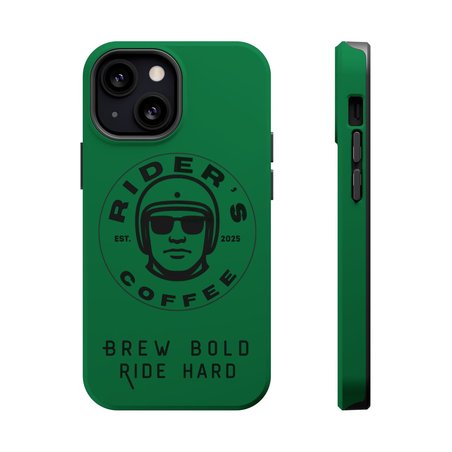 Rider’s Coffee iPhone Case- Moss Green