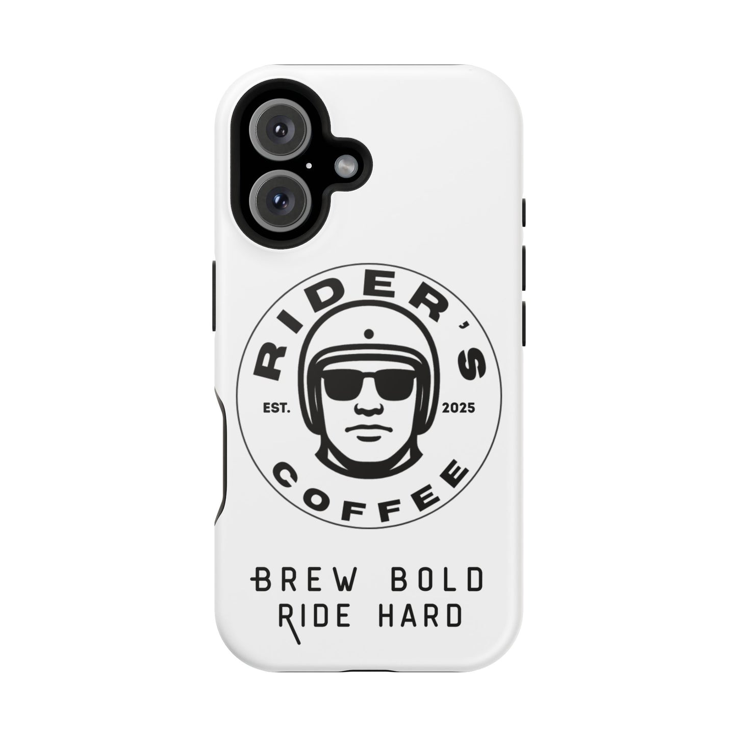 Rider’s Coffee iPhone Case - Alpine White