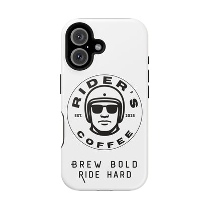 Rider’s Coffee iPhone Case - Alpine White