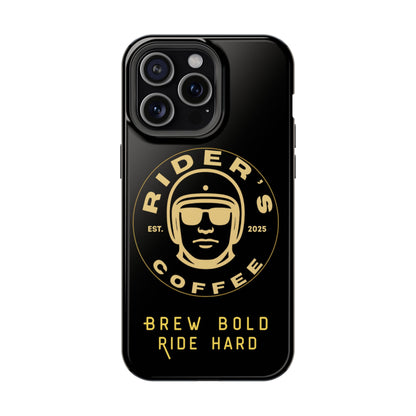 Rider’s Coffee iPhone Case- Gold Edition