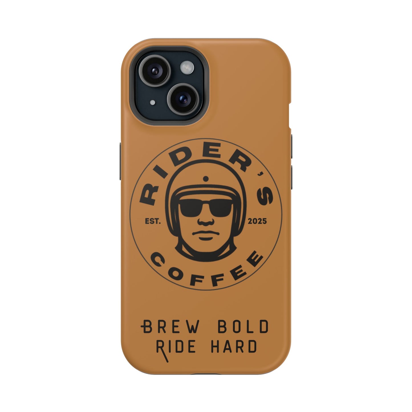 Rider’s Coffee iPhone Case - Antique Lether Brown