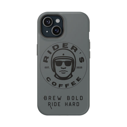 Rider’s Coffee iPhone Case - Stone Grey