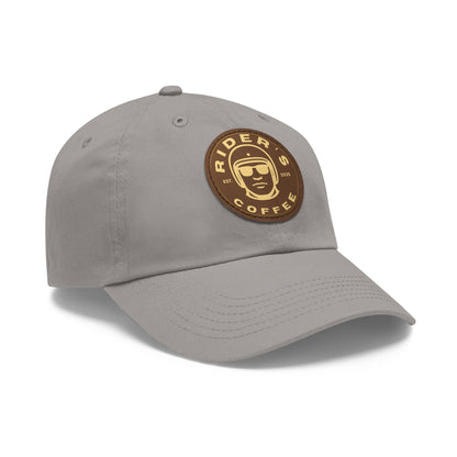 Rider’s Coffee Dad Hat — Leather Patch