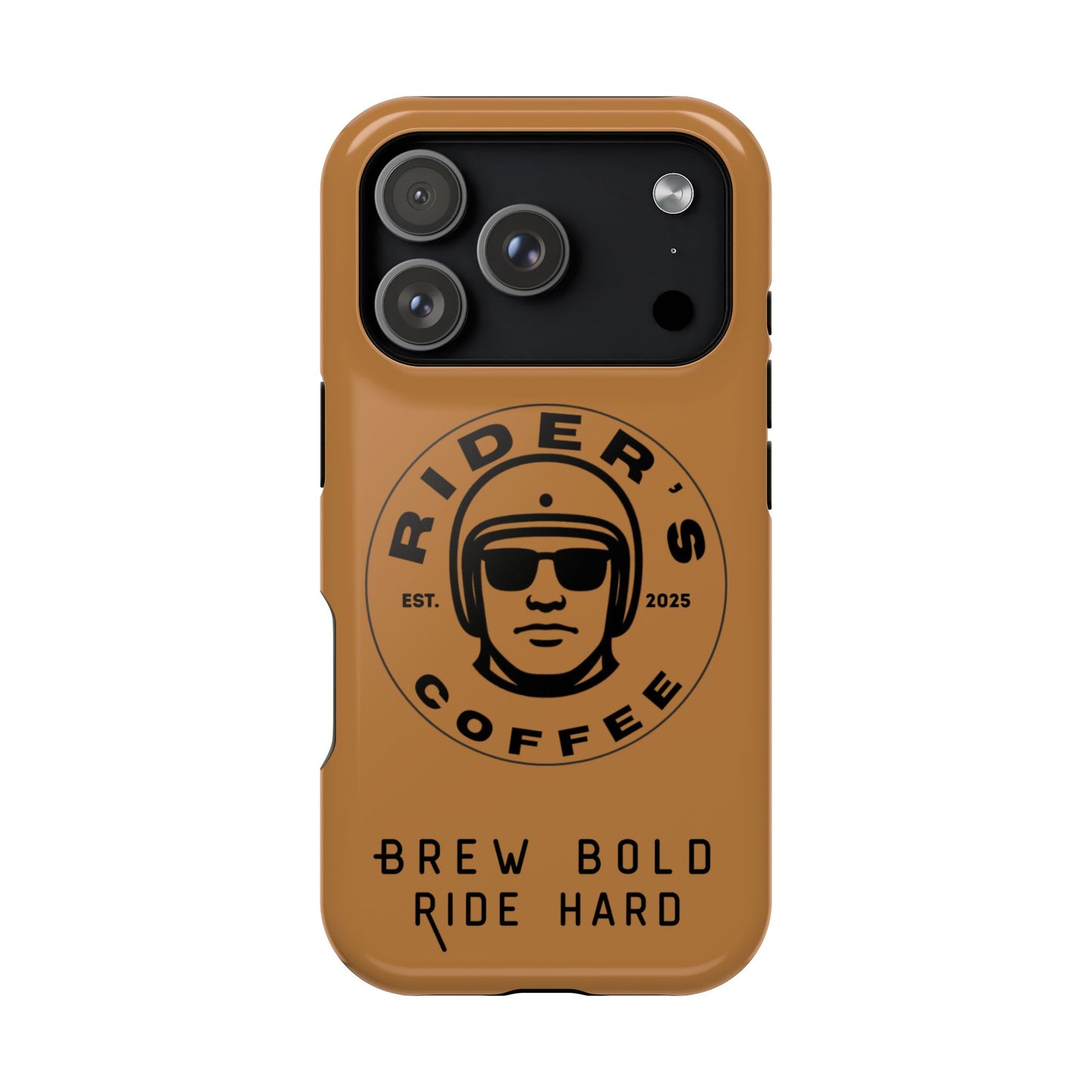Rider’s Coffee iPhone Case - Antique Lether Brown