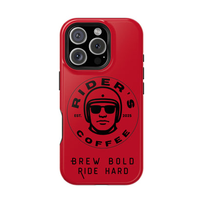 Rider’s Coffee iPhone Case - Deep Red