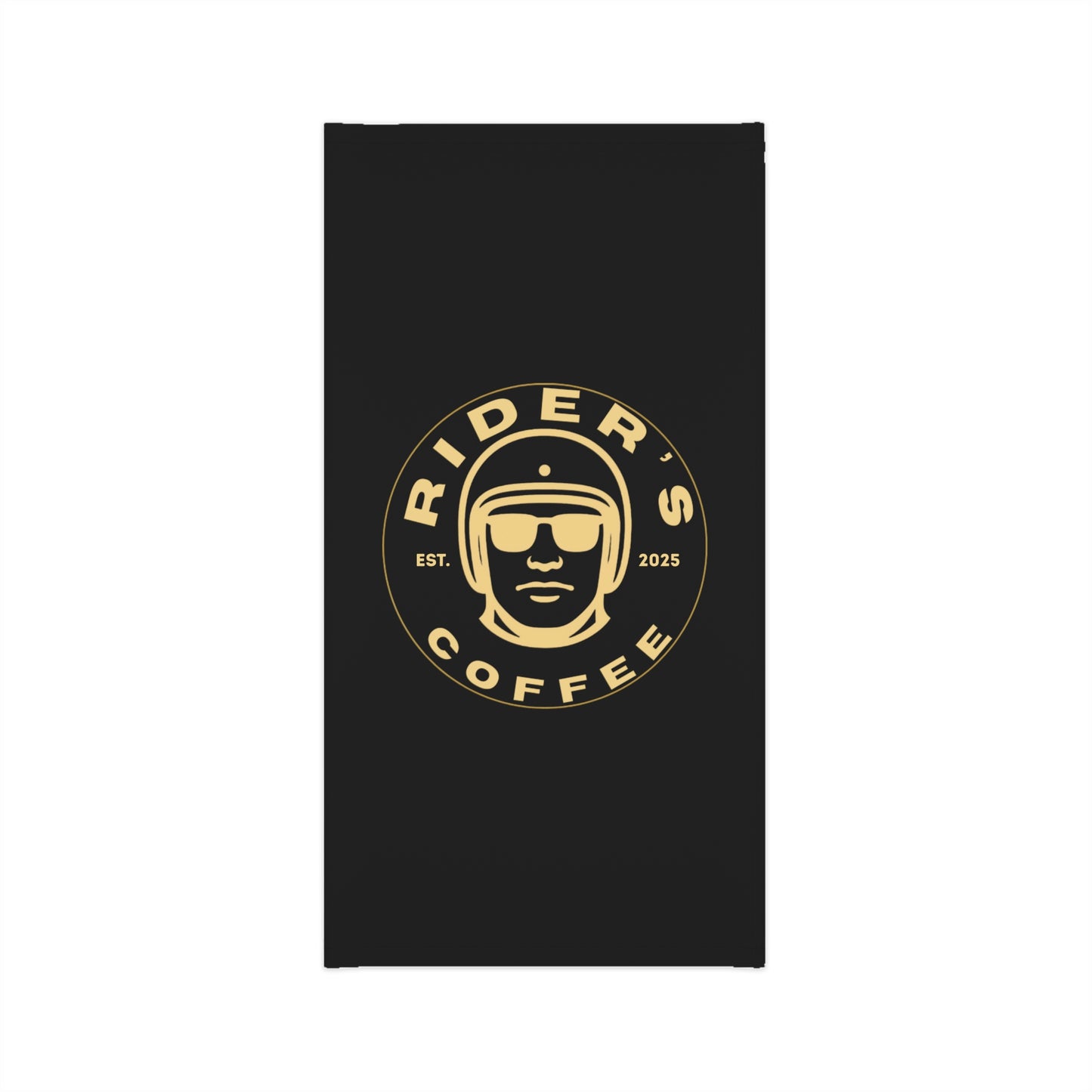 Rider’s Coffee Neck Gaiter - Black & Gold